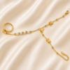Gold Butterfly Pearl Hand Chain