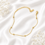 Blue Crystal Charm Anklet