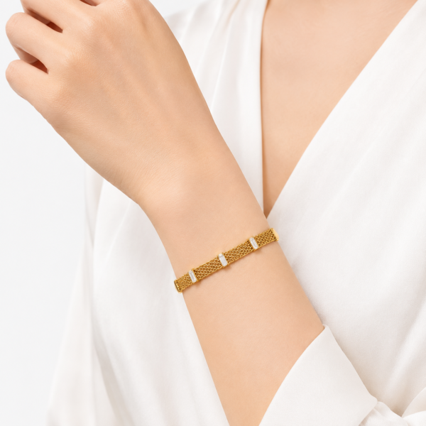 Gold Crystal Multi-Layer Bracelet