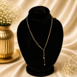 Black Onyx Rectangle Pendant Necklace