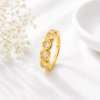 Elegant Crystal Gold Ring