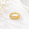 Elegant Crystal Gold Ring