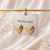 Crystal Heart Stud Earrings