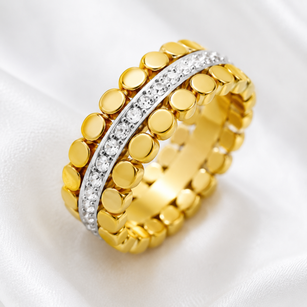 Luxury Double Band Crystal Ring