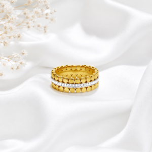 Luxury Double Band Crystal Ring