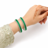 1 (1) ZL 01550020000 Emerald Green Zircon Bangle Bracelet