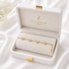 1 (2) Zl 03000550 Crystal Heart Gold Bracelet