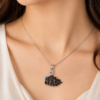 Black Swan Pendant Necklace for Women ZenviraLuxe