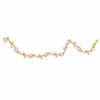 (12) ZL 04800650 Pink Stone Leaf Bracelet