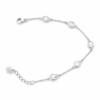 (16) 03000550 Crystal Teardrop Silver Bracelet