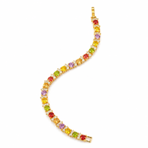 (21) ZL 085001200 Multi Color Zircon Bracelet