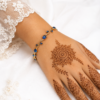 (7) ZL 04800650 Blue Stone Leaf Bracelet