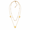Layered Gold Heart Necklace for Women ZenviraLuxe