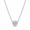 ZL 01500350 (4) Silver Color Round Solitaire Crystal Pendant Necklace for Women – ZenviraLuxe
